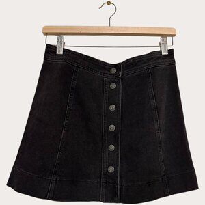 Madewell Black Denim Mini Skirt – Size 6